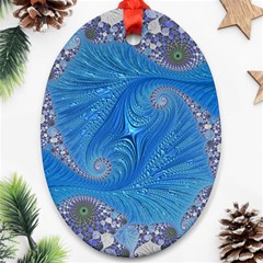 Fractal Artwork Artwork Fractal Art Ornament (Oval)