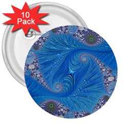 Fractal Artwork Artwork Fractal Art 3  Buttons (10 pack) 