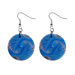 Fractal Artwork Artwork Fractal Art Mini Button Earrings