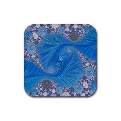 Fractal Artwork Artwork Fractal Art Rubber Coaster (Square) 