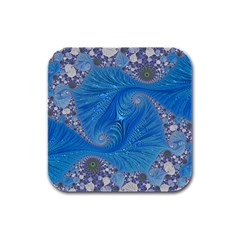 Fractal Artwork Artwork Fractal Art Rubber Square Coaster (4 pack) 