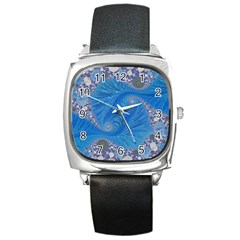 Fractal Artwork Artwork Fractal Art Square Metal Watch