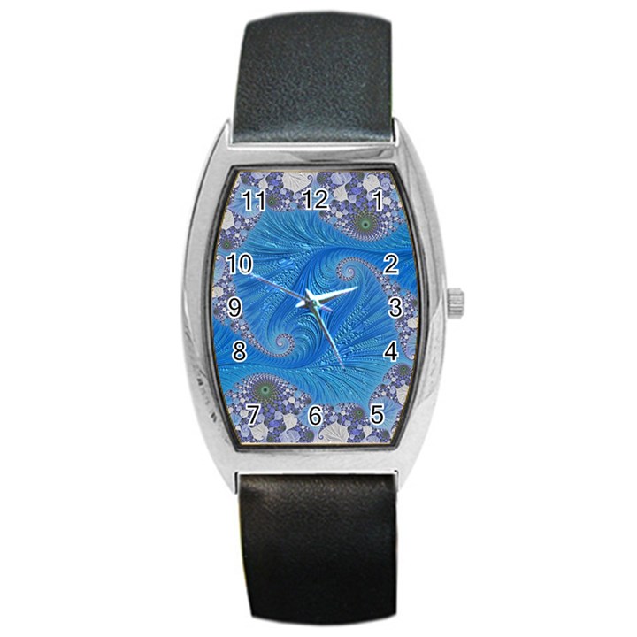 Fractal Artwork Artwork Fractal Art Barrel Style Metal Watch