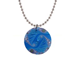 Fractal Artwork Artwork Fractal Art 1  Button Necklace