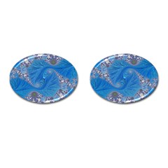 Fractal Artwork Artwork Fractal Art Cufflinks (Oval)