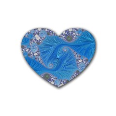 Fractal Artwork Artwork Fractal Art Heart Coaster (4 pack) 