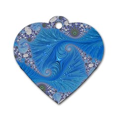 Fractal Artwork Artwork Fractal Art Dog Tag Heart (One Side)