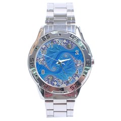 Fractal Artwork Artwork Fractal Art Stainless Steel Analogue Watch