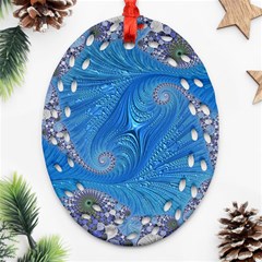 Fractal Artwork Artwork Fractal Art Ornament (Oval Filigree)