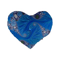 Fractal Artwork Artwork Fractal Art Standard 16  Premium Heart Shape Cushions