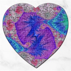 Fractal Artwork Art Design Jigsaw Puzzle (heart) by Pakrebo