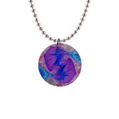 Fractal Artwork Art Design 1  Button Necklace