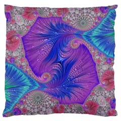 Fractal Artwork Art Design Large Cushion Case (one Side) by Pakrebo