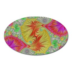 Fractal Artwork Fractal Artwork Oval Magnet by Pakrebo