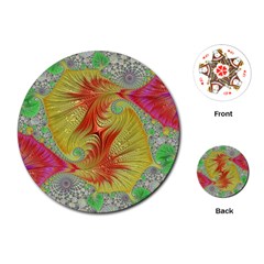 Fractal Artwork Fractal Artwork Playing Cards (round) by Pakrebo