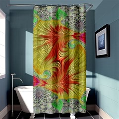 Fractal Artwork Fractal Artwork Shower Curtain 36  X 72  (stall)  by Pakrebo