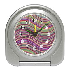 Wave Abstract Happy Background Travel Alarm Clock