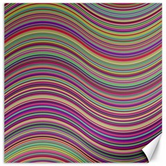 Wave Abstract Happy Background Canvas 12  X 12  by Pakrebo