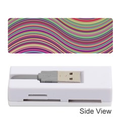 Wave Abstract Happy Background Memory Card Reader (stick) by Pakrebo