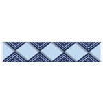 Textile Texture Fabric Zigzag Blue Small Flano Scarf Front