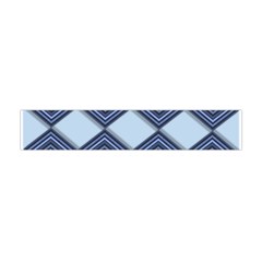 Textile Texture Fabric Zigzag Blue Flano Scarf (Mini)