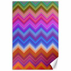 Pattern Chevron Zigzag Background Canvas 24  X 36  by Pakrebo