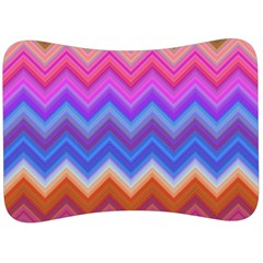 Pattern Chevron Zigzag Background Velour Seat Head Rest Cushion by Pakrebo