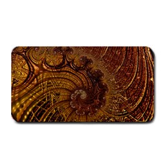 Copper Caramel Swirls Abstract Art Medium Bar Mats by Pakrebo