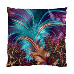 Feather Fractal Artistic Design Standard Cushion Case (two Sides) by Pakrebo