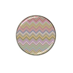 Chevron Colorful Background Vintage Hat Clip Ball Marker (4 pack)