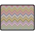 Chevron Colorful Background Vintage Fleece Blanket (Large)  80 x60  Blanket Front