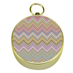 Chevron Colorful Background Vintage Gold Compasses