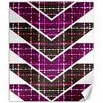 Fabric Tweed Purple Brown Pink Canvas 20  x 24  19.57 x23.15  Canvas - 1