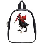 Lil Friend of all the world - by LaRenard School Bag (Small) Front