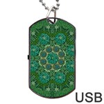 Stars Shining Over The Brightest Star In Lucky Starshine Dog Tag USB Flash (One Side) Front