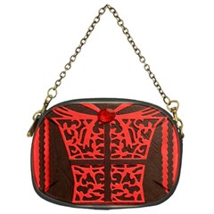 Red Present Chain Purse (one Side) by DeneWestUK