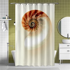 Nautilus  Shower Curtain 48  X 72  (small)  by WensdaiAmbrose