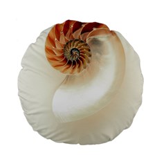 Nautilus  Standard 15  Premium Flano Round Cushions by WensdaiAmbrose