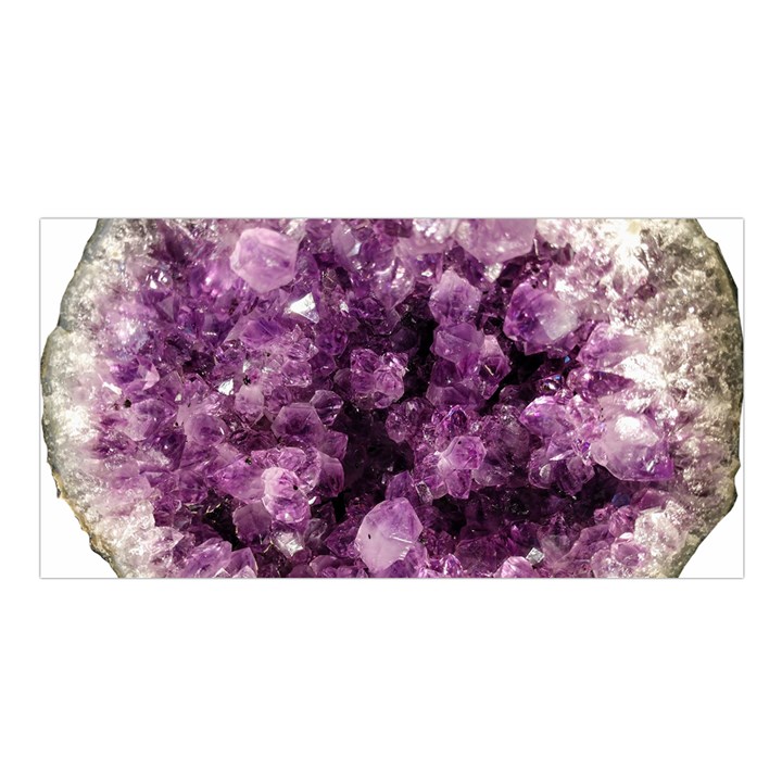 Amethyst purple violet Geode Slice Satin Shawl