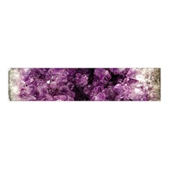 Amethyst Purple Violet Geode Slice Velvet Scrunchie by genx