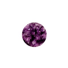 Amethyst Purple Violet Geode Slice 1  Mini Buttons by genx