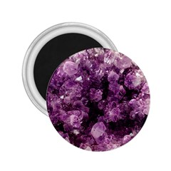 Amethyst Purple Violet Geode Slice 2 25  Magnets by genx