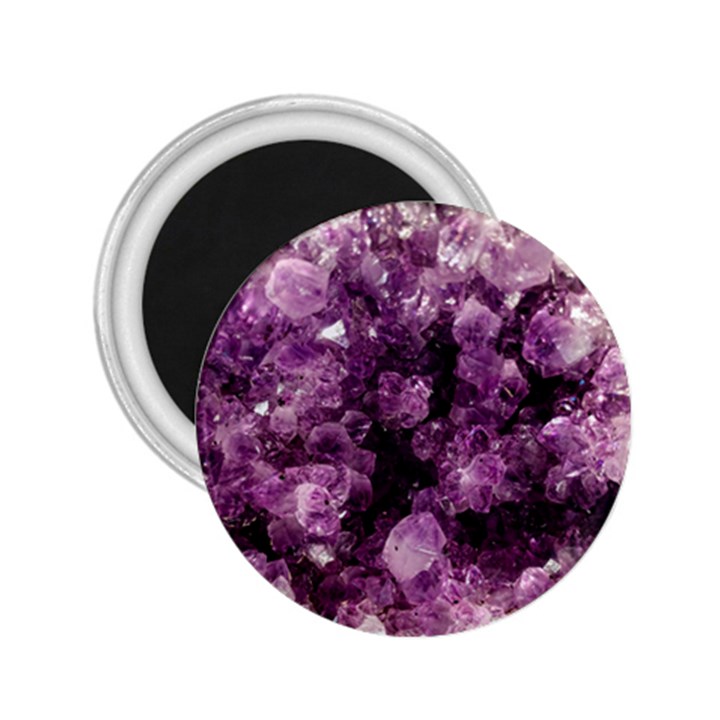 Amethyst purple violet Geode Slice 2.25  Magnets