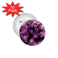 Amethyst Purple Violet Geode Slice 1 75  Buttons (10 Pack) by genx