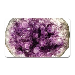 Amethyst Purple Violet Geode Slice Magnet (rectangular) by genx