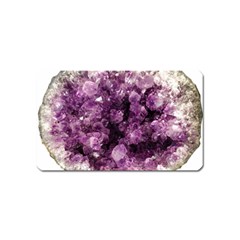 Amethyst Purple Violet Geode Slice Magnet (name Card) by genx