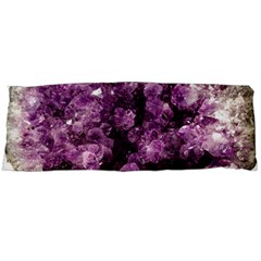 Amethyst Purple Violet Geode Slice Body Pillow Case (dakimakura) by genx