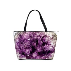 Amethyst Purple Violet Geode Slice Classic Shoulder Handbag by genx