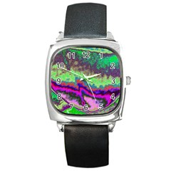 Clienmapcoat Square Metal Watch