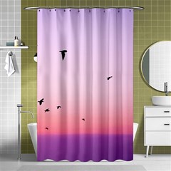 My Flock - Pastel Shower Curtain 48  X 72  (small)  by WensdaiAmbrose